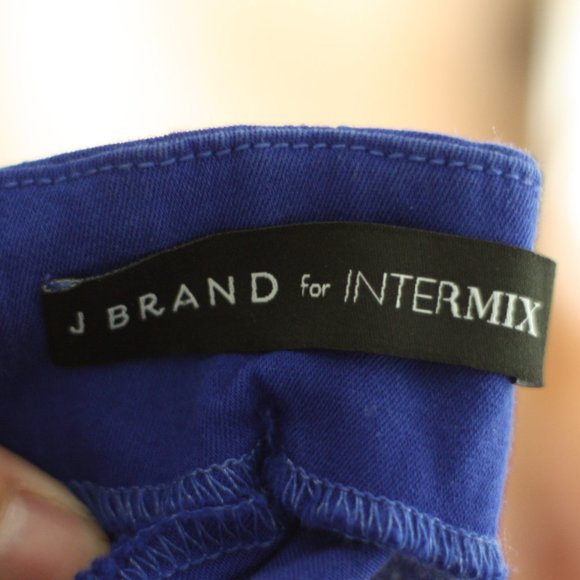 J BRAND for INTERMIX Solid Cobalt Blue Skinny Pant - Picture 5 of 5